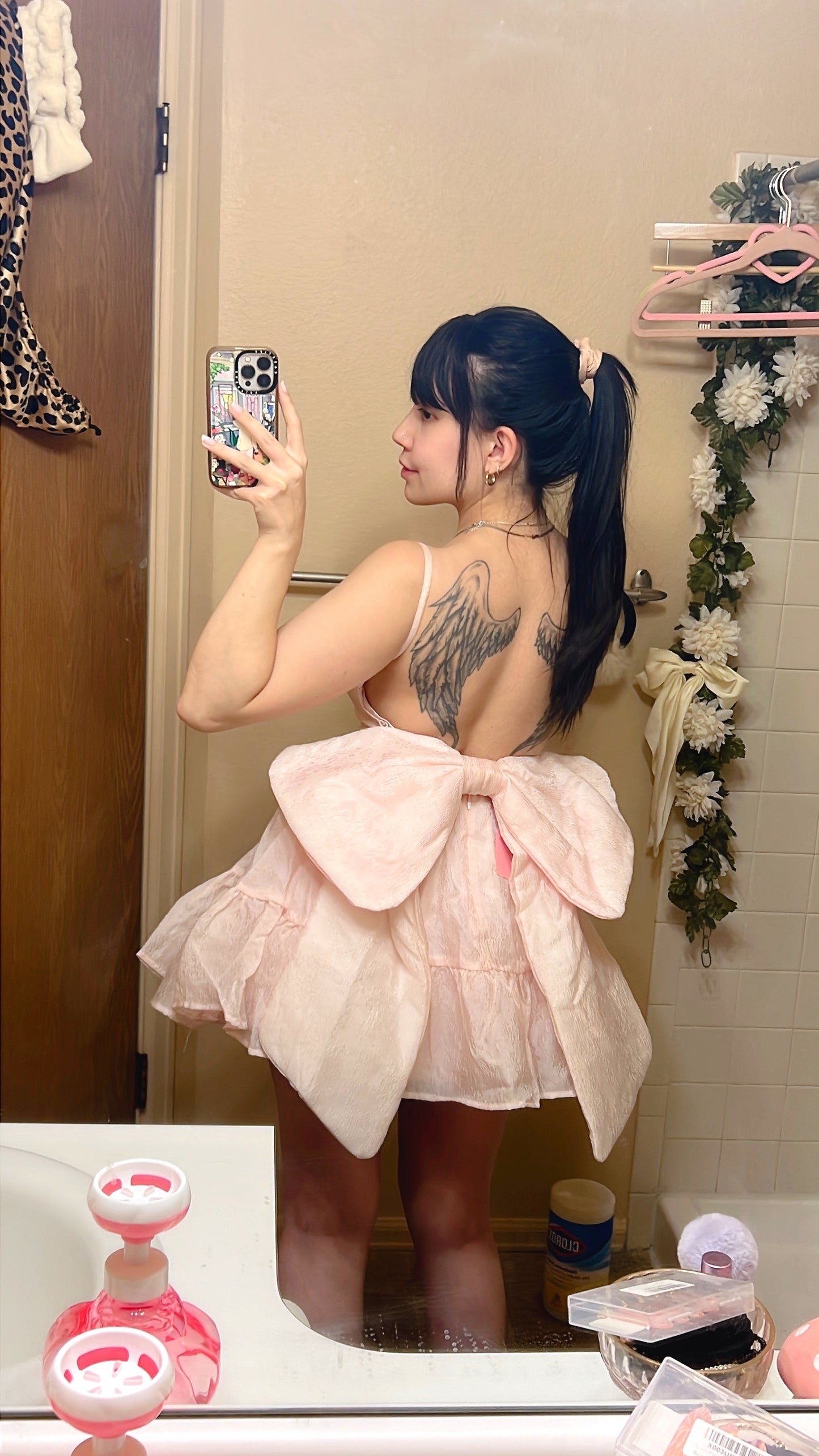 This Magic Moment Mini Dress in Blush Pink