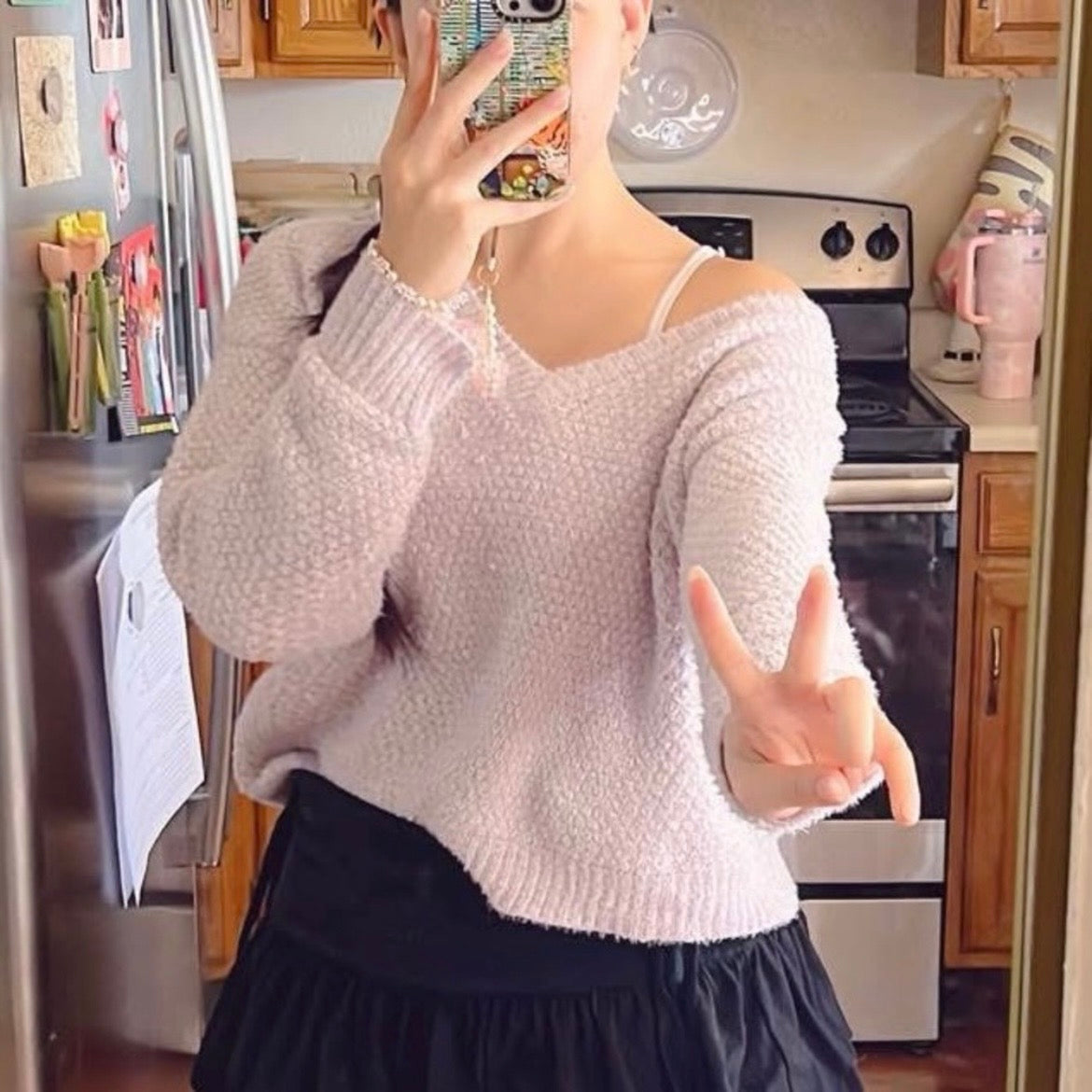 Lavender Knit Sweater