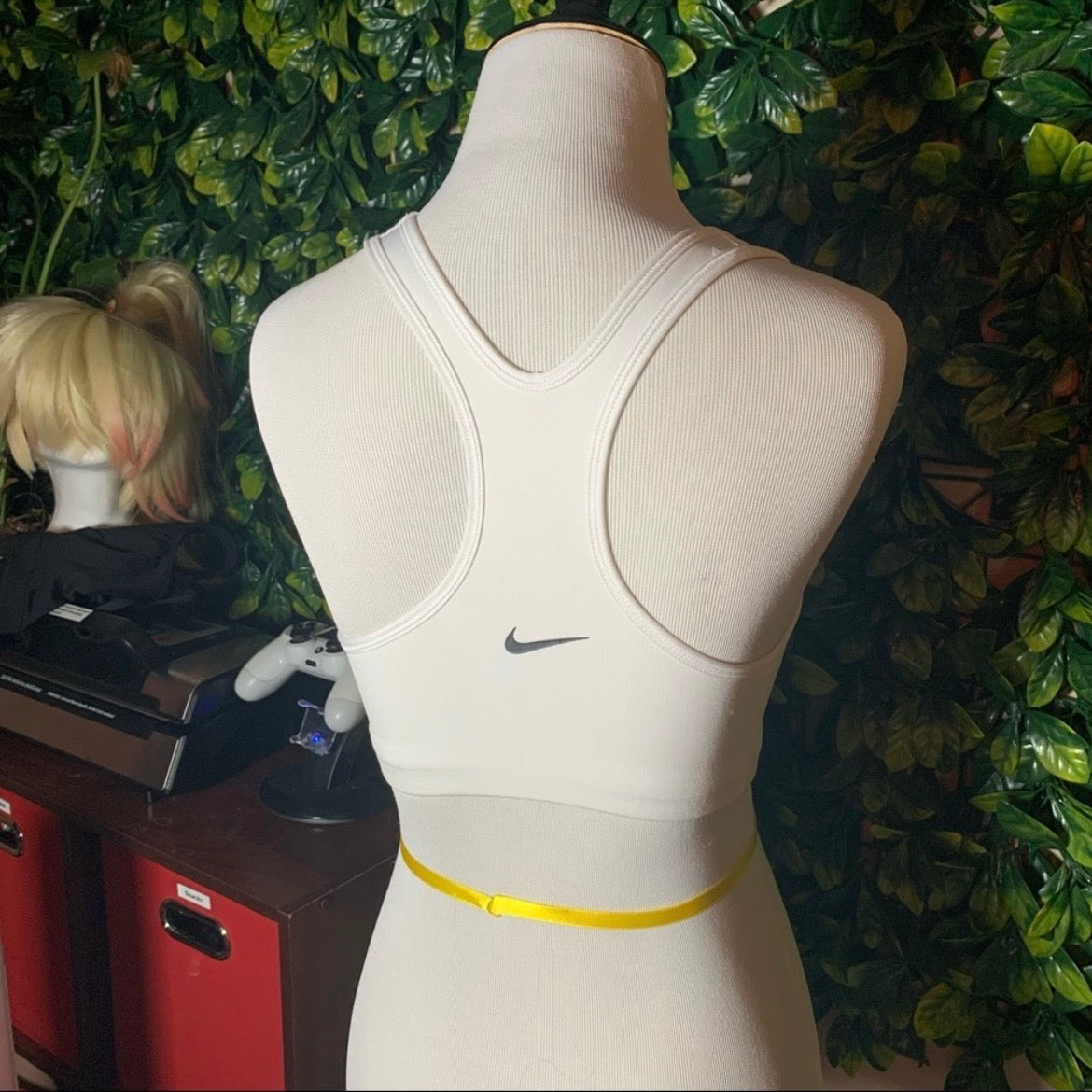Feminist White Dri-Fit Sports Bra