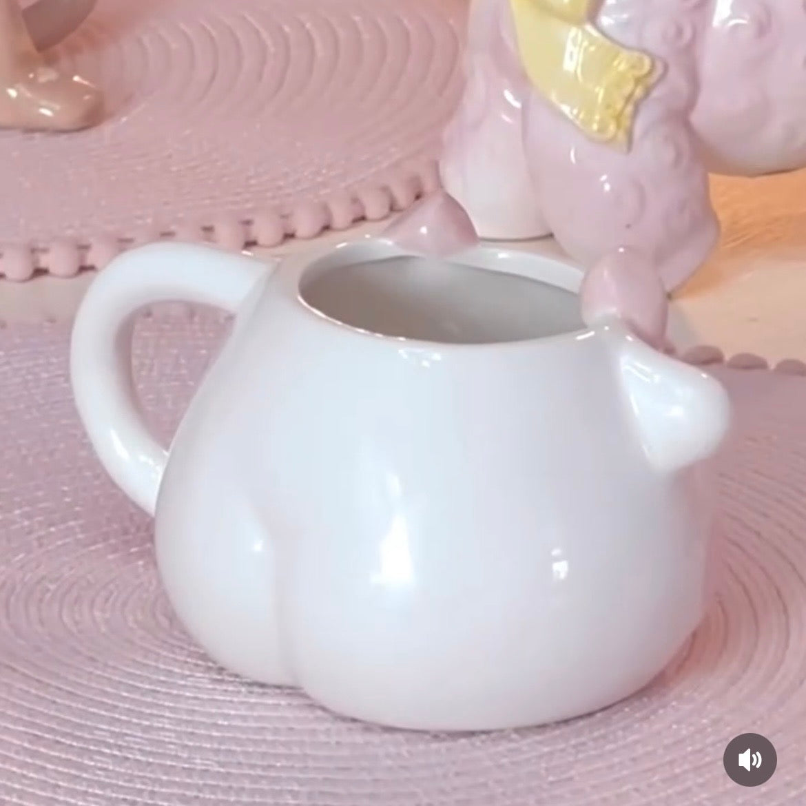Pink Cow Ceramic Mug