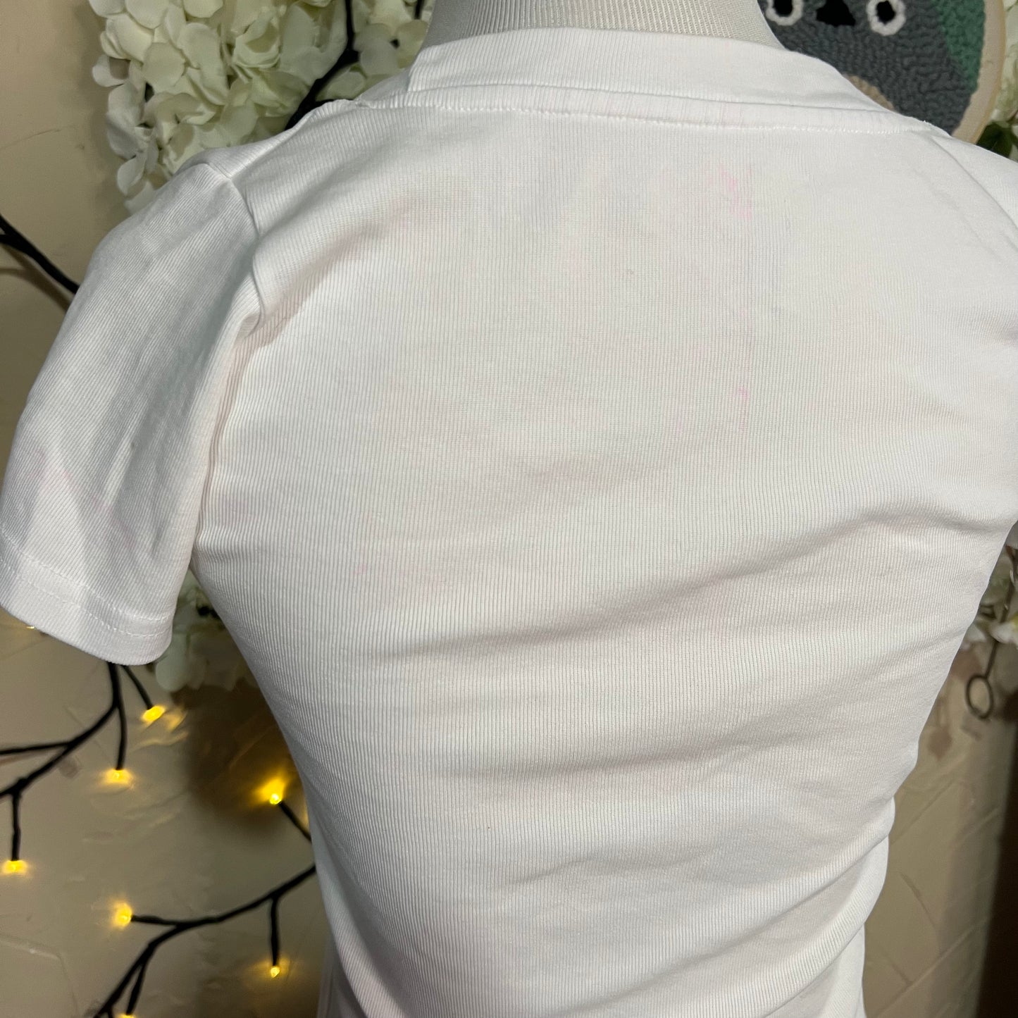 White Rhinestone 'Las Vegas' Logo Tee