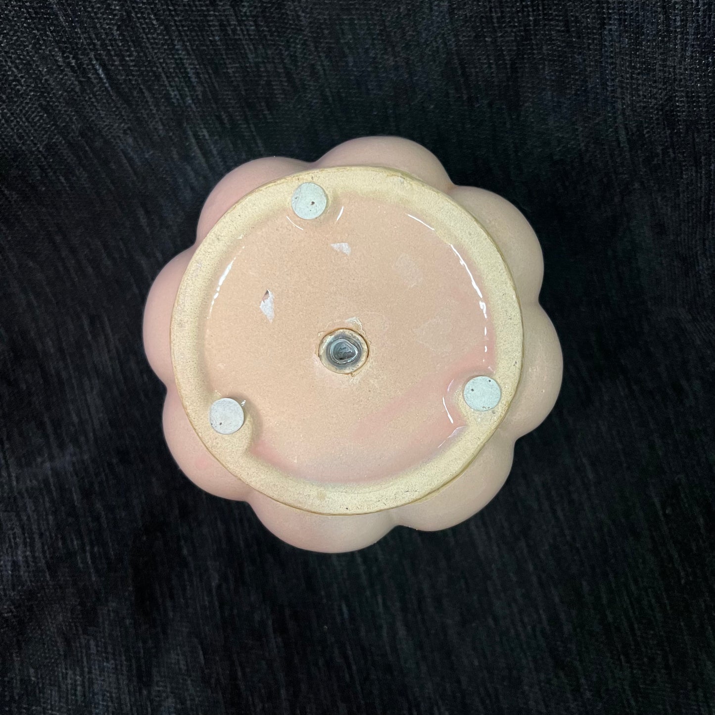 Soft Pink Tulip-Shaped Ceramic Planter