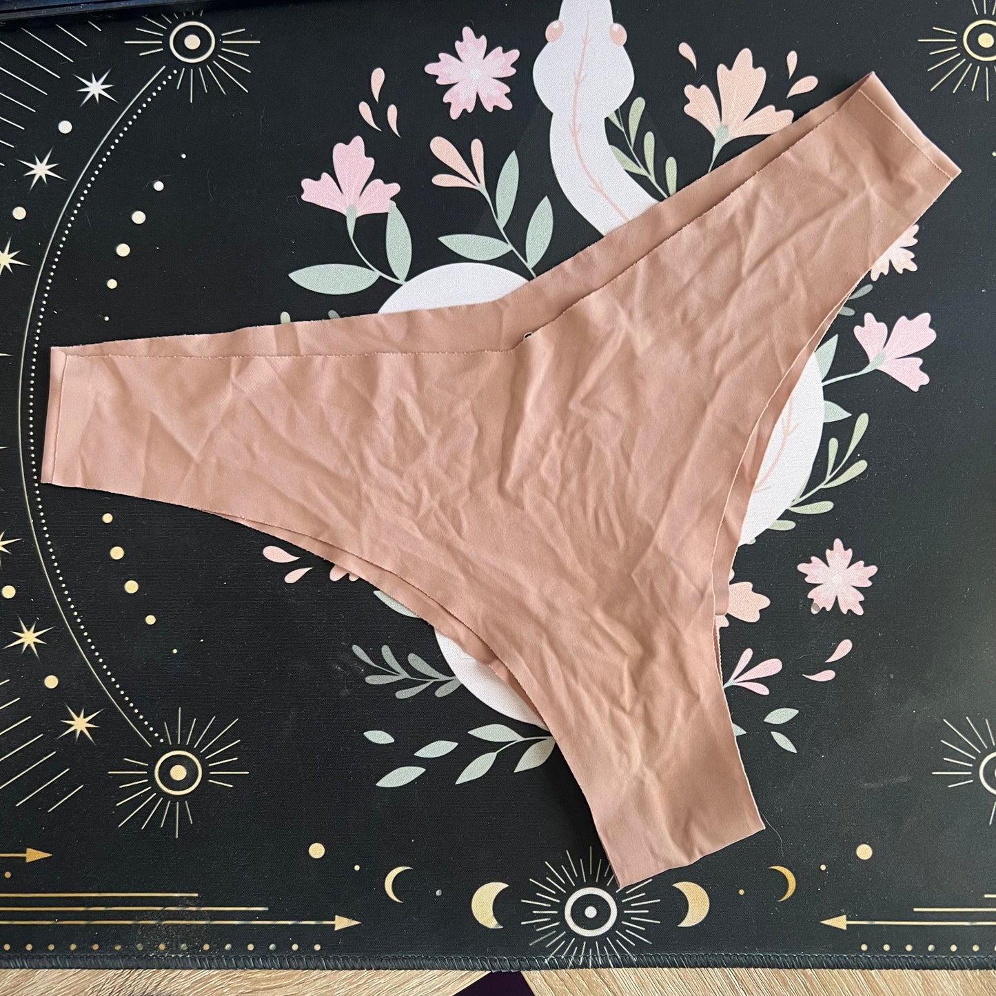 Brown Seamless Thong