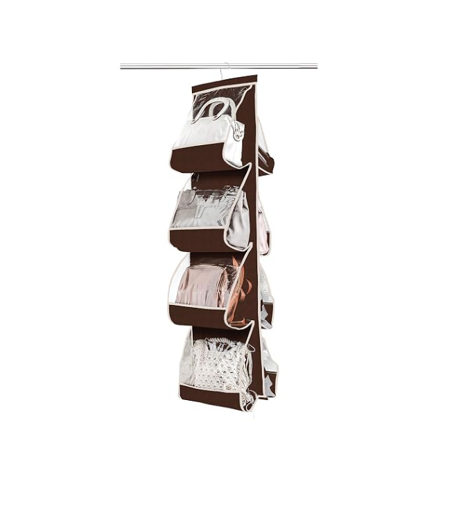 Brown Hanging Purse Organizer