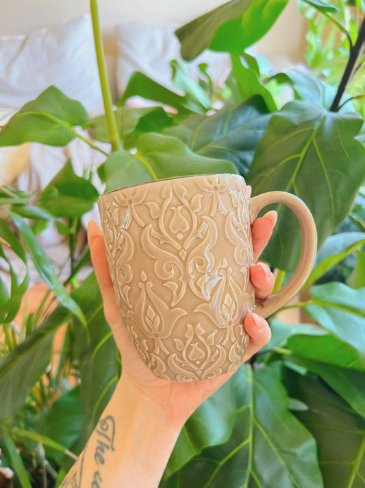 Brown Victorian Mug