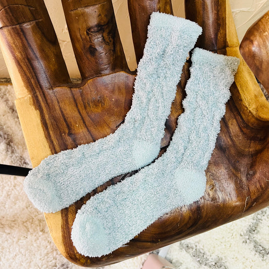 Blue Cozy Socks