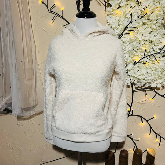 Cream Sherpa Hoodie