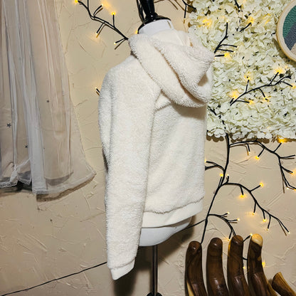 Cream Sherpa Hoodie