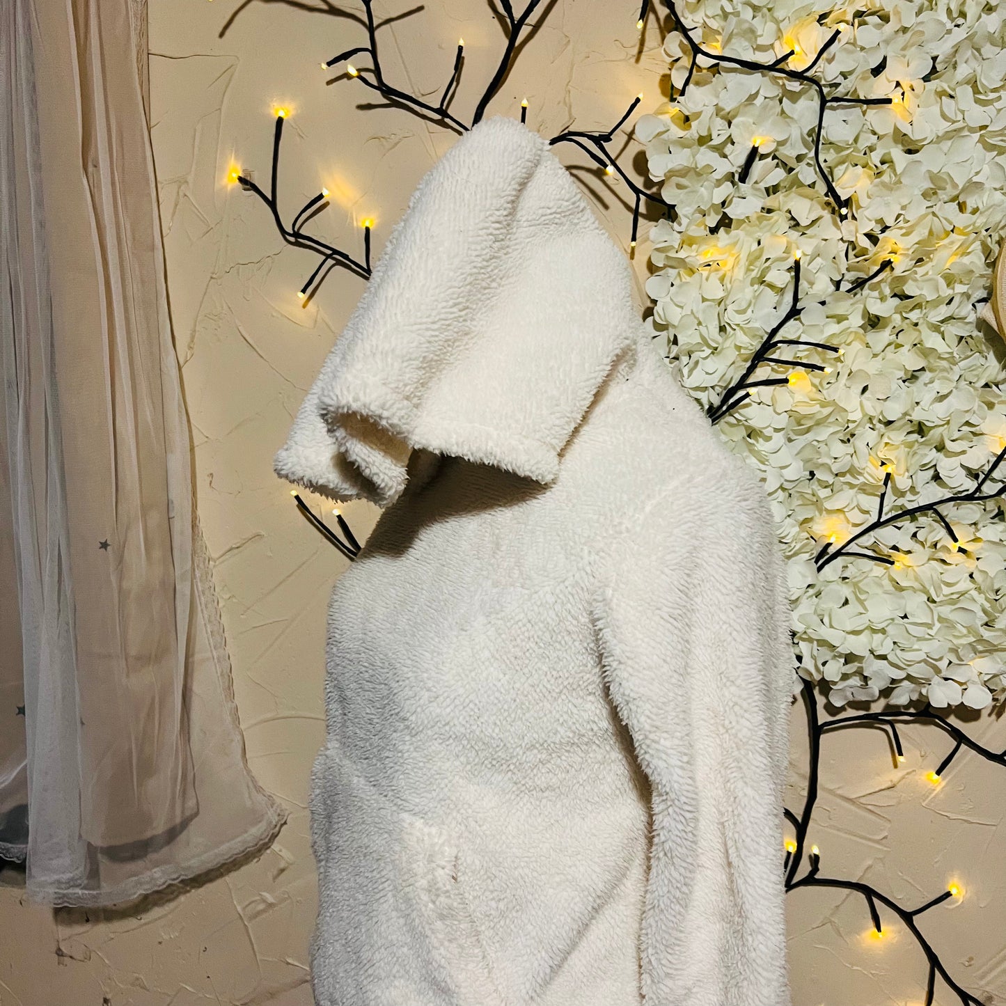 Cream Sherpa Hoodie