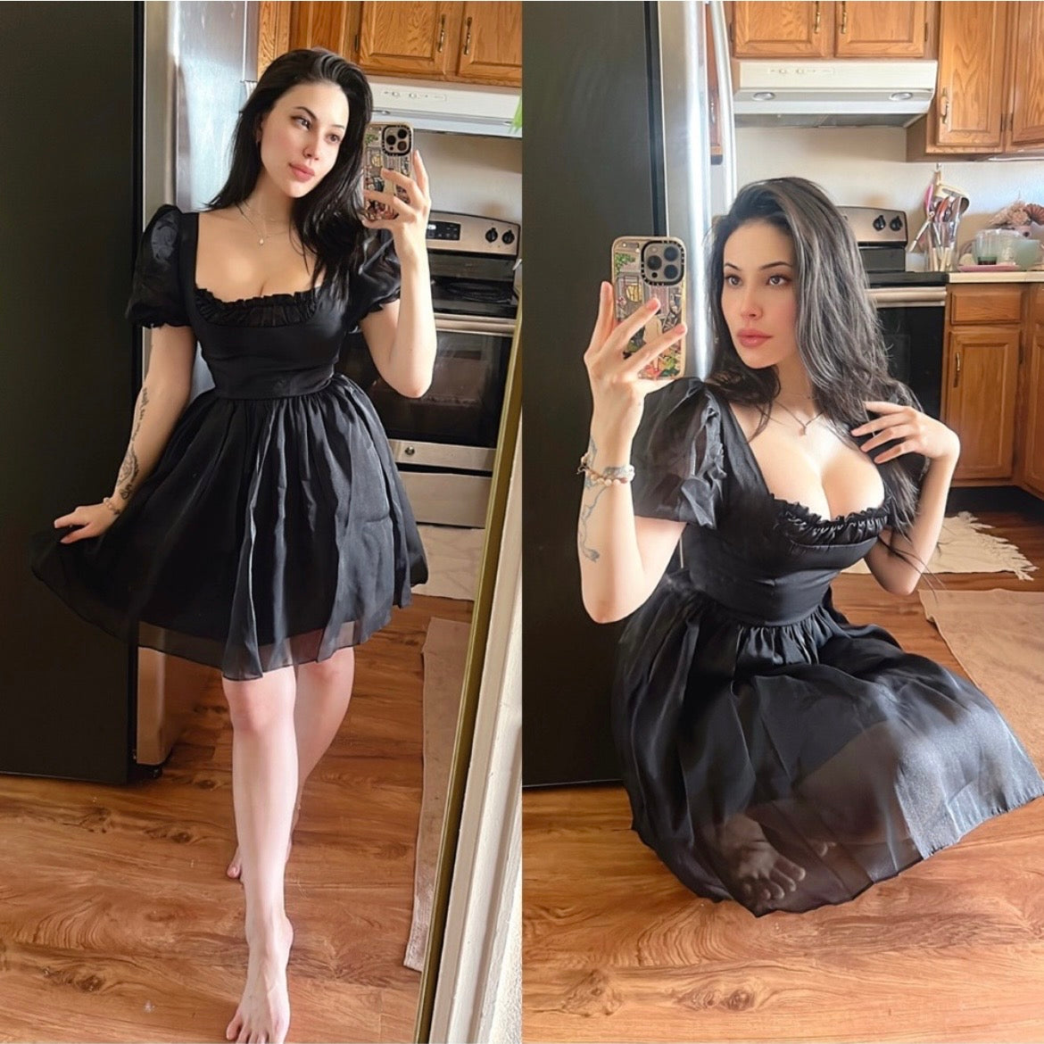 Elegant Black Mini Dress