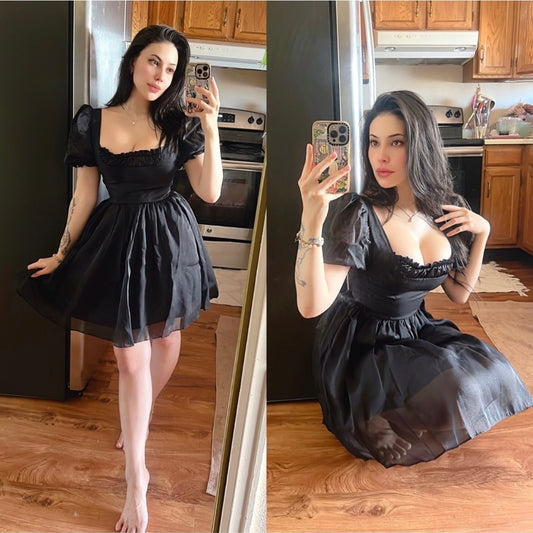 Elegant Black Mini Dress