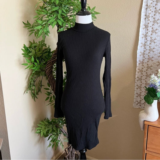 Ribbed Long Sleeve Mini Dress