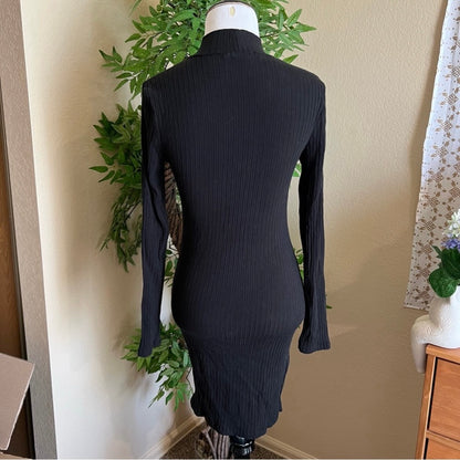 Ribbed Long Sleeve Mini Dress