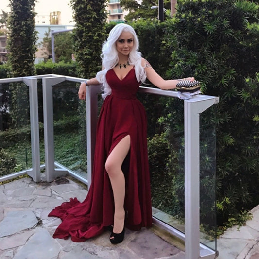 Red Two-Piece Dress