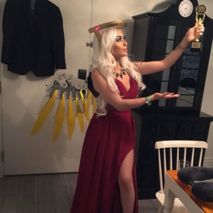 Red Two-Piece Dress