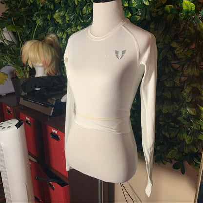 White Gym Crop Top