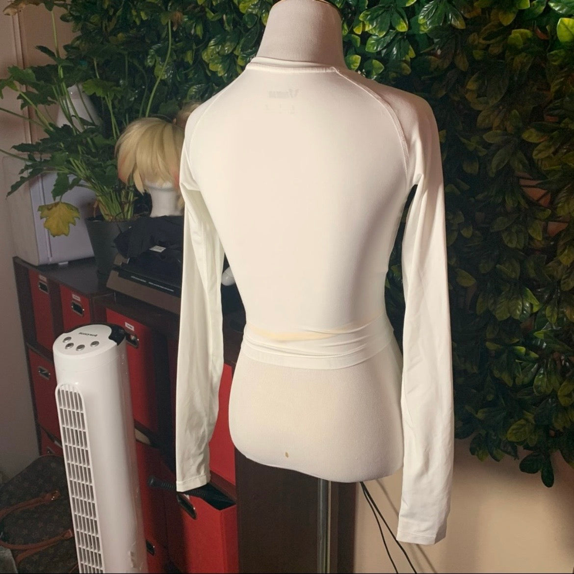 White Gym Crop Top