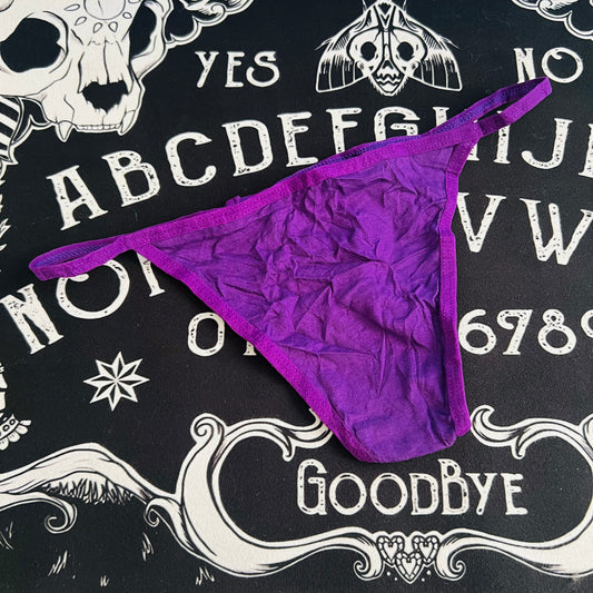 Purple Cotton G-String
