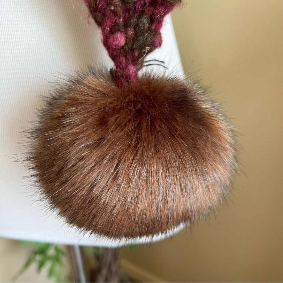 Handmade Scarf with Poms