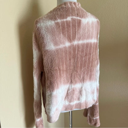 Pink and White Cardigan
