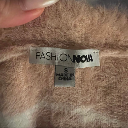 Pink and White Cardigan