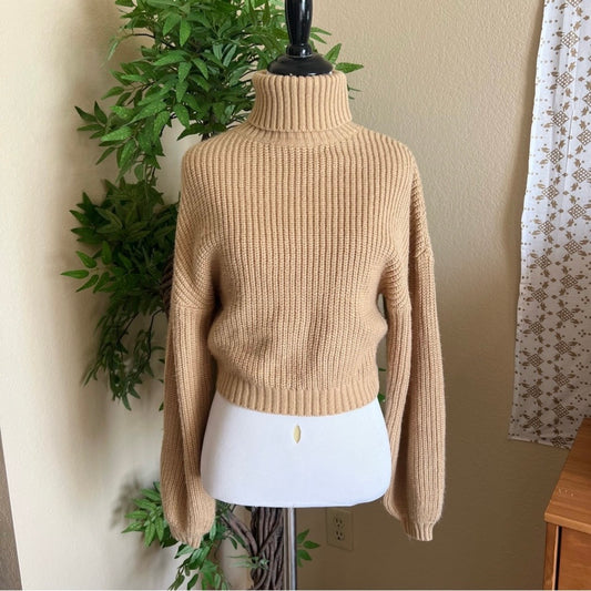 Cropped Tan Sweater