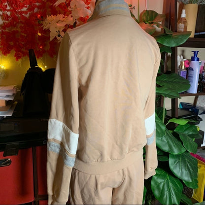 Tan Colorblock Tracksuit