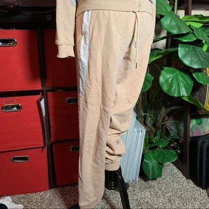 Tan Colorblock Tracksuit