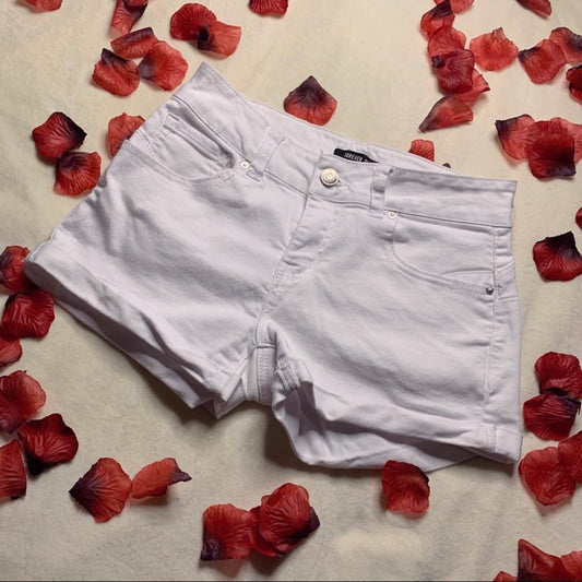 White Denim Shorts