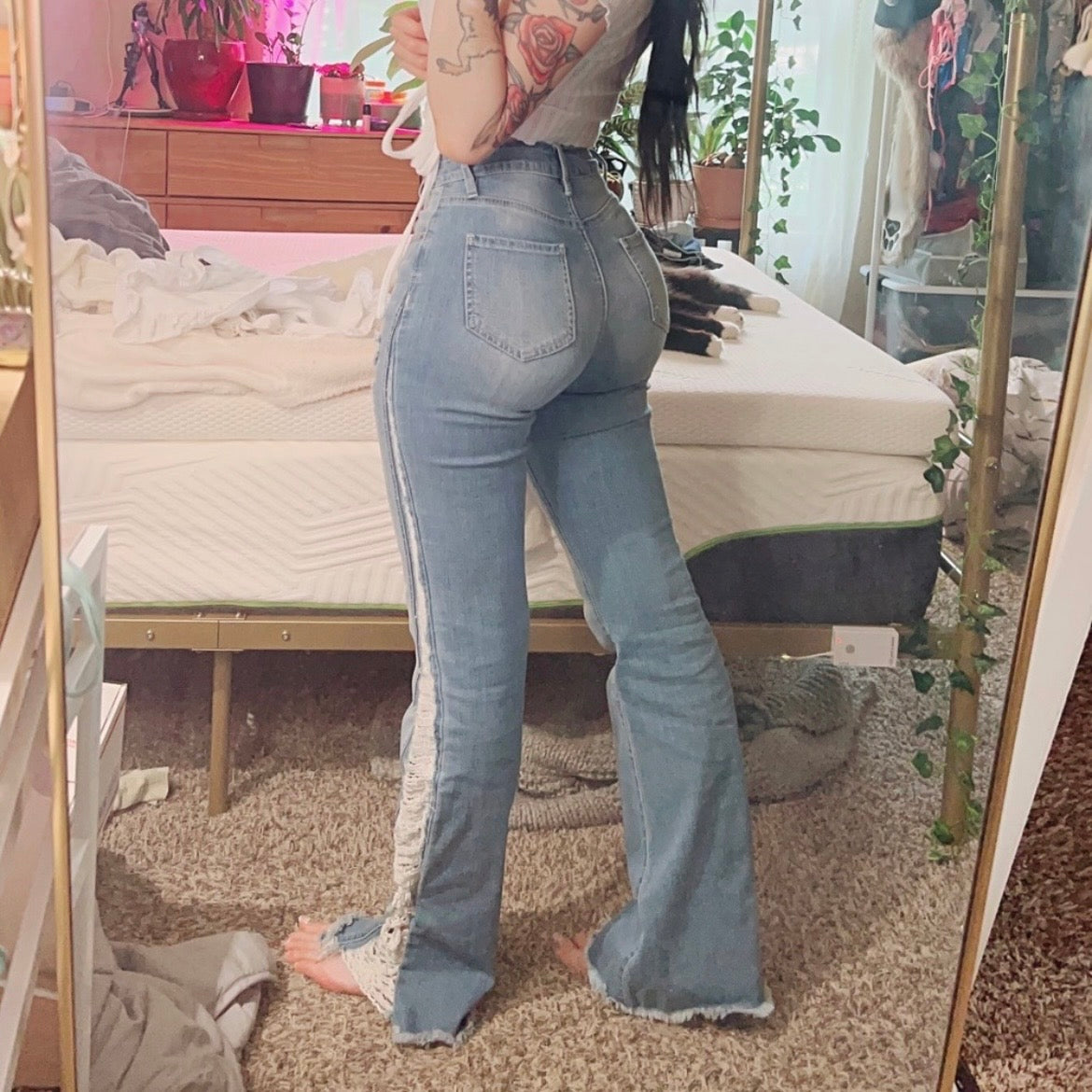 Light Blue Flare Jeans