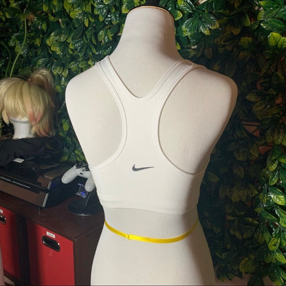 Feminist White Dri-Fit Sports Bra