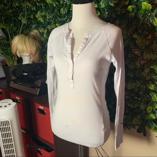 White Button-Down Top