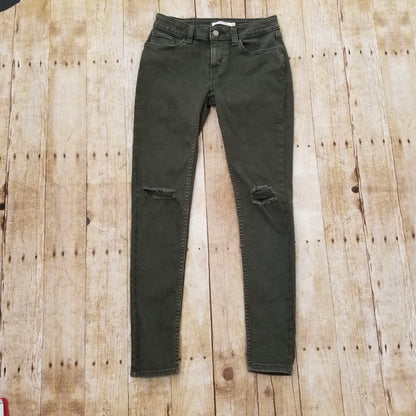 Olive Green Skinny Jeans