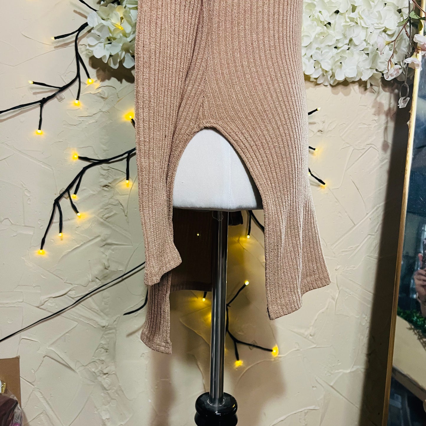 Taupe Ribbed Tunic
