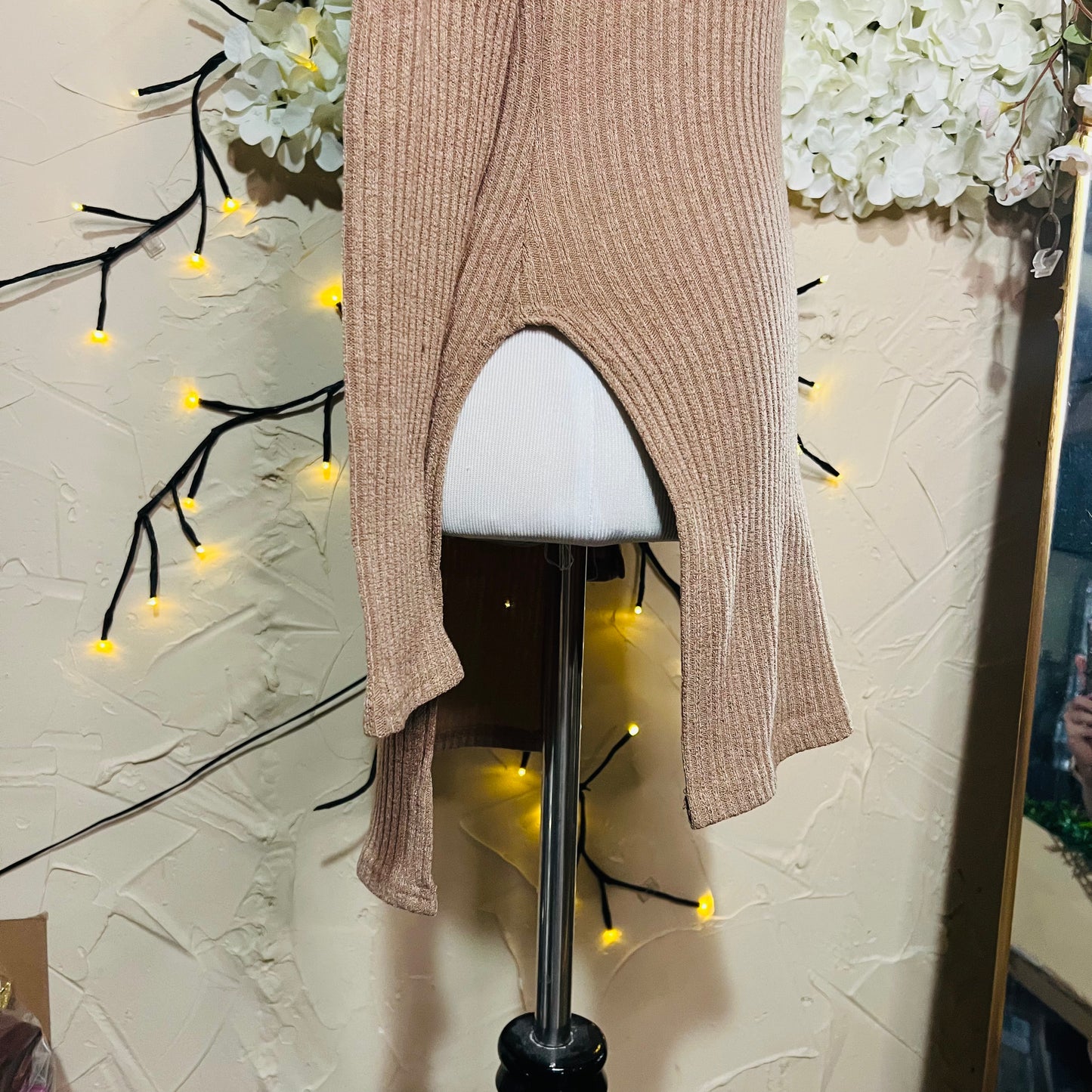 Taupe Ribbed Tunic