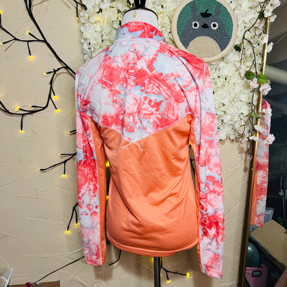 Coral Marble Long Sleeve Fishing Shirt
