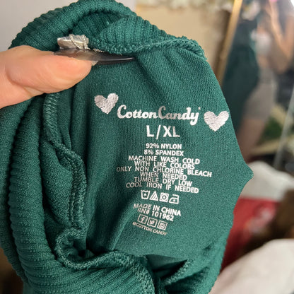Forest Green Turtleneck Top