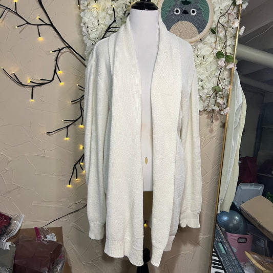 Ivory Open Front Cardigan