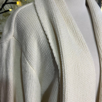 Ivory Open Front Cardigan