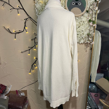 Ivory Open Front Cardigan