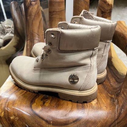 Timberland Light Taupe Lace-Up Boots