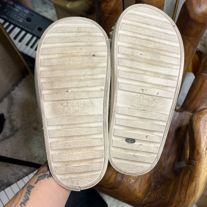 Sage Green Plush Bunny Slippers