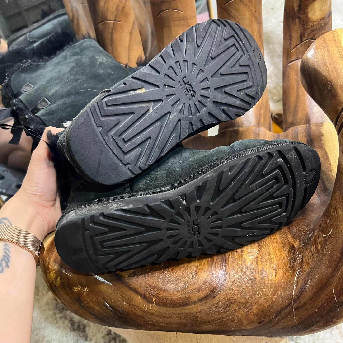 Black Bow Ugg Boots