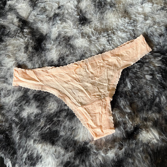Light Pink Bow Thong