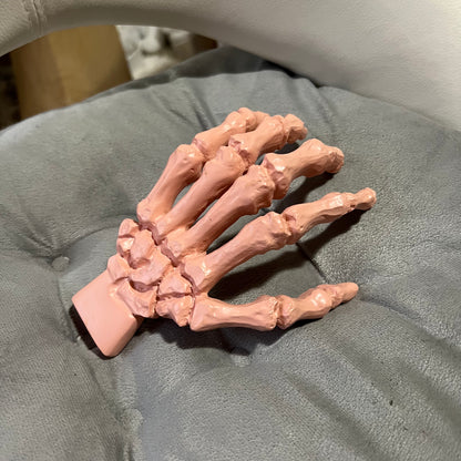 Pink Skeleton Hand Accent