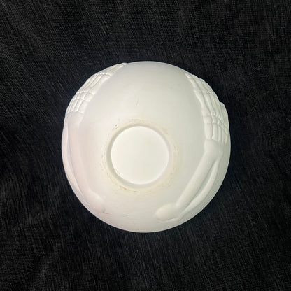 White Ceramic Skeleton Bowl