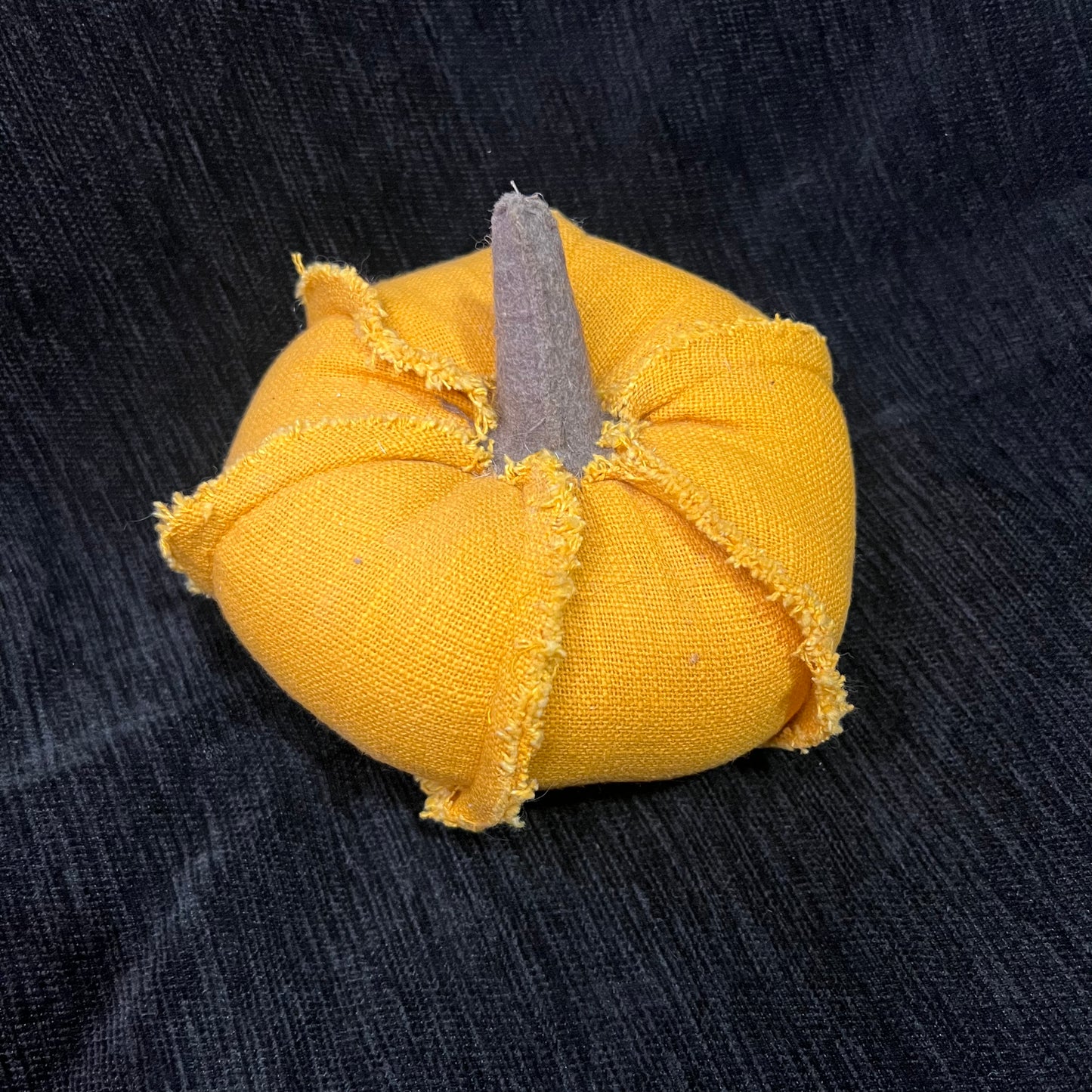 Orange Fabric Pumpkin Decor