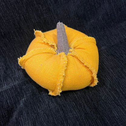 Orange Fabric Pumpkin Decor