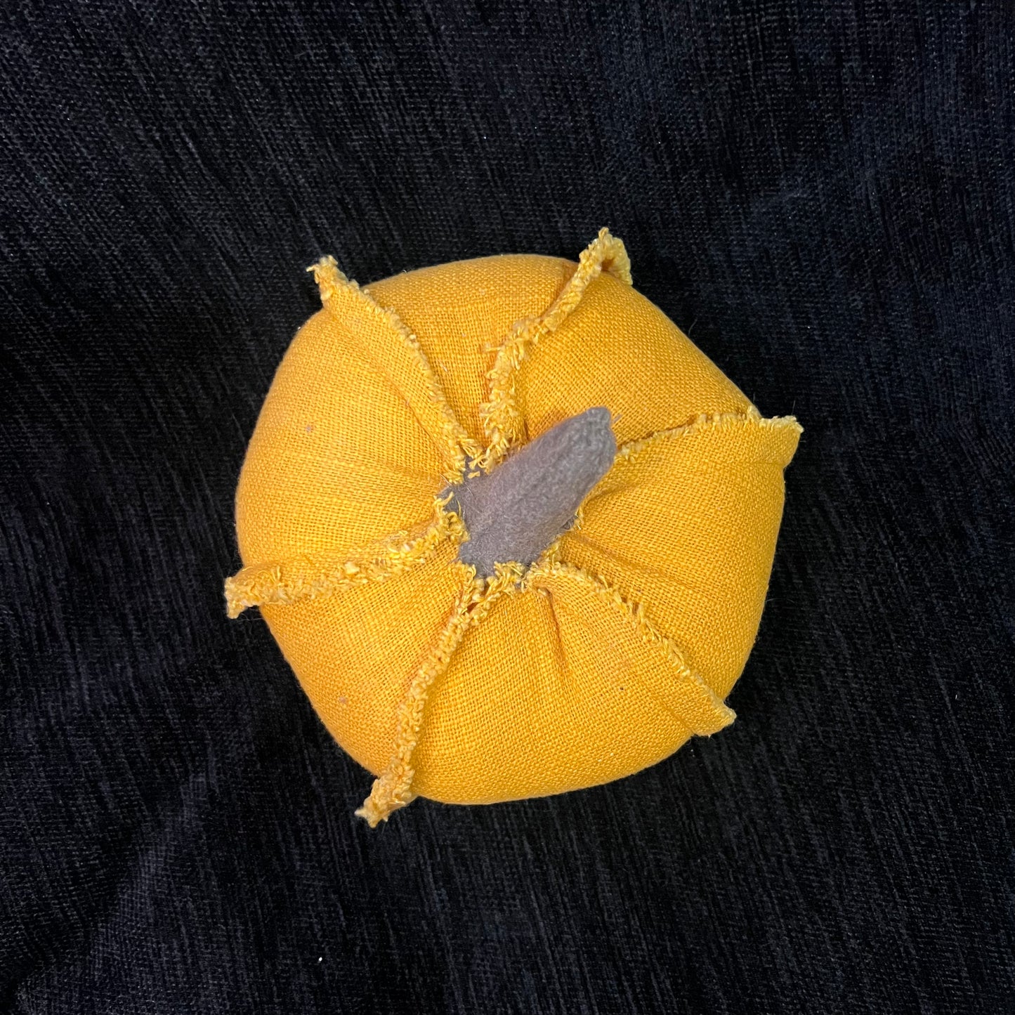 Orange Fabric Pumpkin Decor