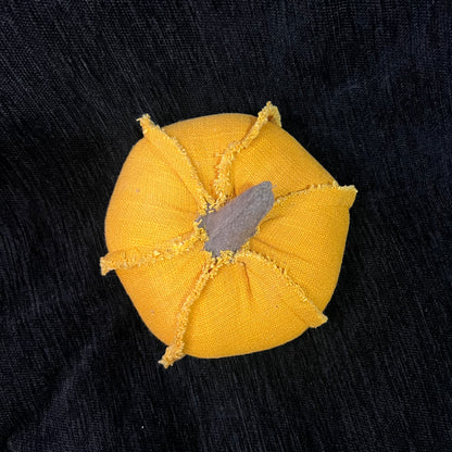 Orange Fabric Pumpkin Decor
